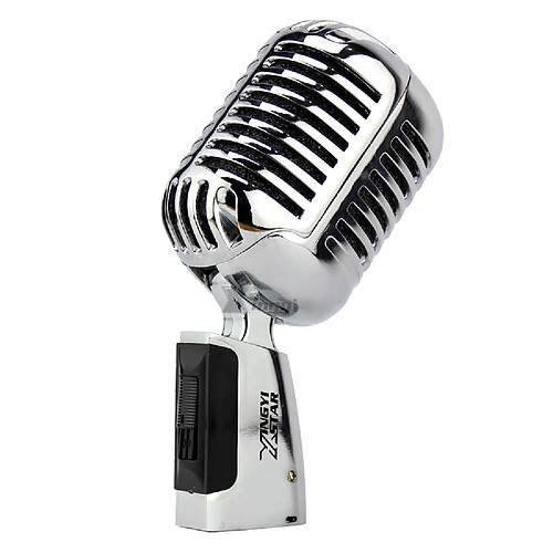 Universal Luxe Métal Professionnel Micro Charge Sensibilité Vintage Vintage Microphone PC Karaoke Mixer Audio Studio Vidéo KTV Singing DJ | Microphone Vintage | Microphone pour Mic