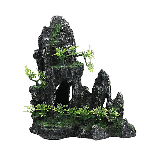 Artisanat Résine Décor Rocaille Aquariums Faux Montagne Grottes Aquarium pour Fish Tank Ornement Plantes Maison