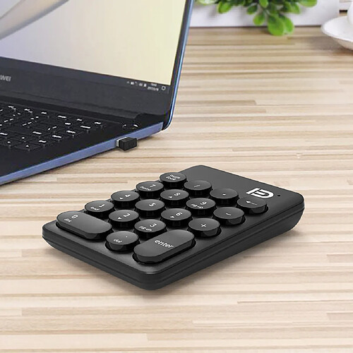 Wireless Number Pad Portable Mini USB 2,4 GHz 18-clé numérique Comptabilité financière