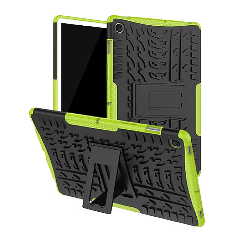 Wewoo Housse Coque antichoc TPU + PC pour Galaxy Tab S5eavec support Vert