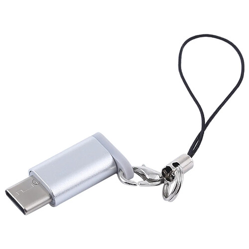 Wewoo Adaptateur Mini de convertisseur USB portable vers Type-C et USB-C avec OTG (blanc)