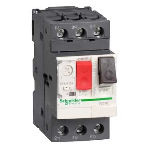 disjoncteur moteur - tesys gv2me - 4 à 6.3a - schneider electric gv2me10