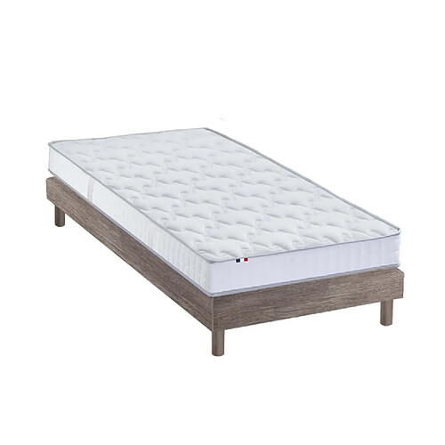 Idliterie Ensemble Matelas Mousse à Mémoire de forme et mousse HR Zenith Sommier KIT