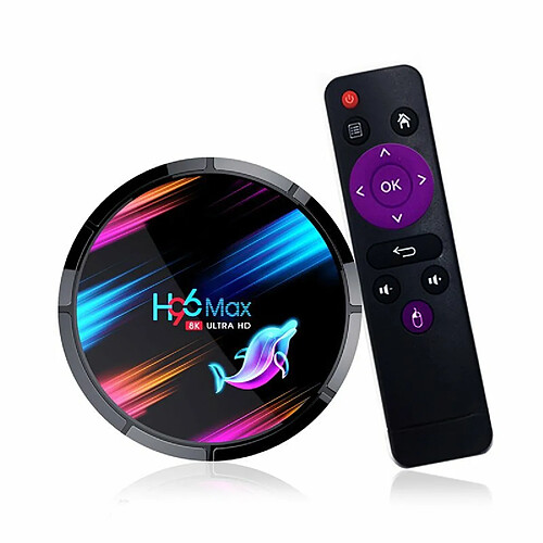 H96 Max X3 Smart Android Tv Box Android 9.0 Smart Box 8K Amlogic S905X3 Wifi 1000M 4K Media Player Black_4Gb 32Gb