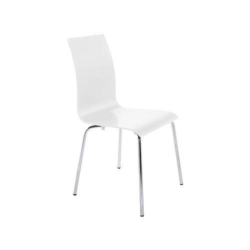 Kokoon Design Chaise repas design Classic Blanc.