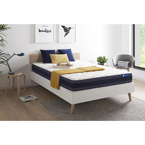 ACTISOM Matelas Latex+Mémoire de forme ACTILATEX MORPHO 200x200 Maxi épaisseur 5zones de confort