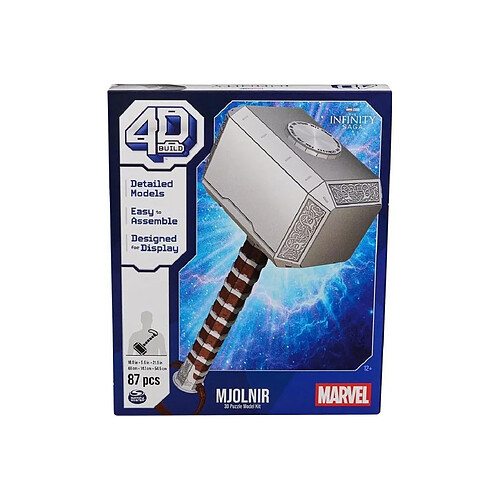 Spin Master Marvel : 4D Build - Puzzle 3D Thor Mjolnir Hammer