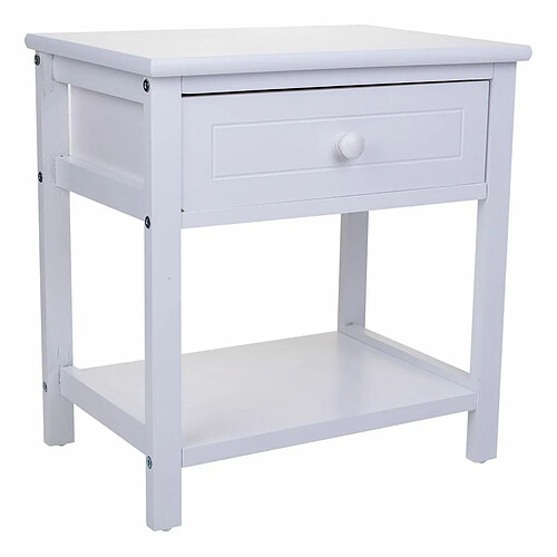 Table de Nuit Alexandra House Living Blanc 29 x 42 x 40 cm