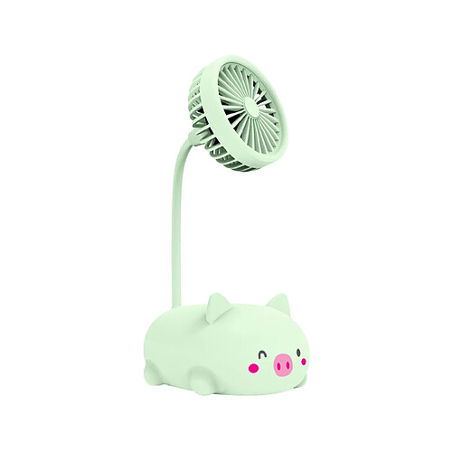 Ventilateur de refroidissement de table de bureau à domicile de chargement USB portable Cute Cartoon Piggy Bear