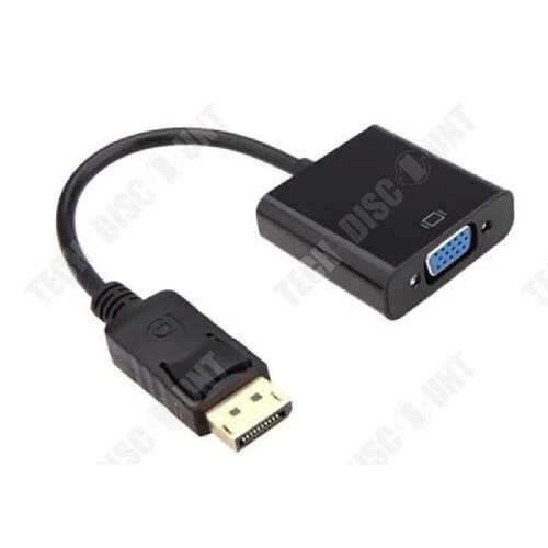 Tech Discount TD® Câble adaptateur DP vers VGA - 1080p DP DisplayPort Mâle vers VGA Femelle Convert - connectique VGA male femelle