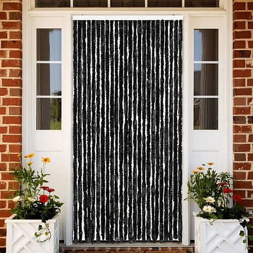 vidaXL Rideau anti-mouches anthracite 100x200 cm chenille