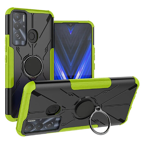 Coque en TPU anti-chute avec béquille pour votre Tecno Pova Neo - vert