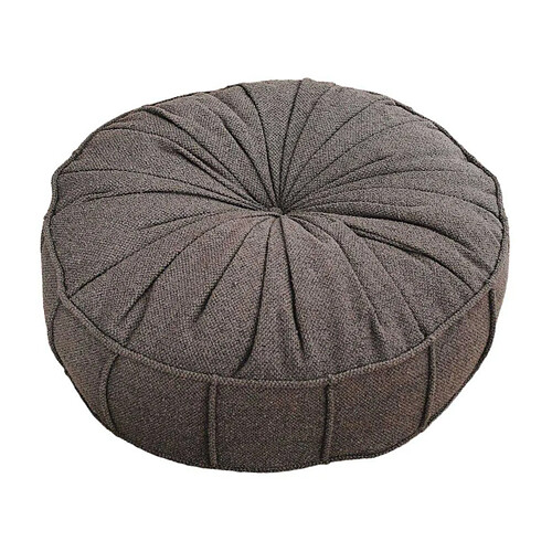 Hanah Home Coussin de sol effet bouclette Teddy anthracite.