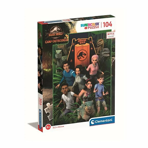 Ludendo Puzzle 104 pièces Supercolor - Visite de Jurassic World