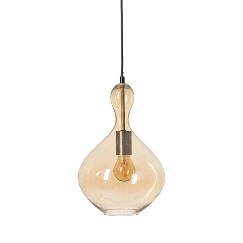 BigBuy Home Suspension Doré Caramel 60 W Ø 23 cm