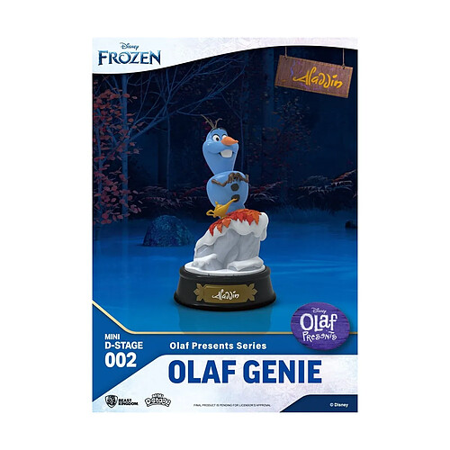 Beast Kingdom Toys La Reine des neiges - Statuette Mini Diorama Stage Olaf Presents Olaf Genie 12 cm