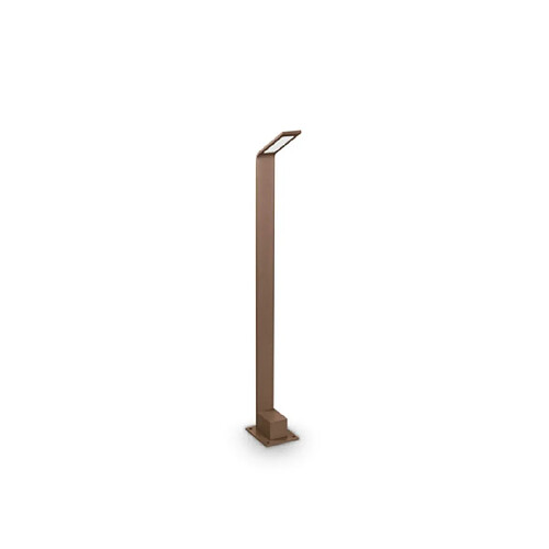 Ideal Lux Borne de jardin Agos Métal,Aluminium Brun