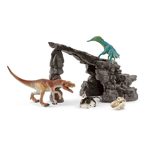 SCHLEICH - Figurine 41461 Kit de dinosaures avec grotte