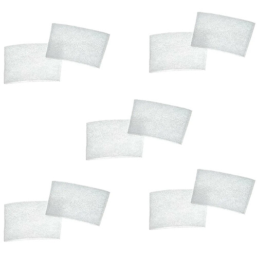 vhbw Set 10x filtre compatible avec Dirt Devil Centrino Cleancontrol M2009-2, M2009-3, M2009-4 aspirateur - filtre de protection