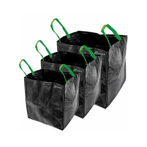 Ribiland Lot de 3 sacs de jardin multifonctions 70l / 100l / 170l.