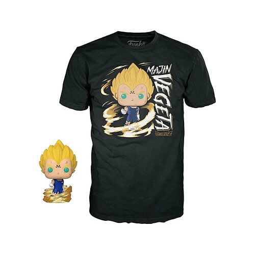 Funko Dragonball Z - Set figurine et T-Shirt POP! & Tee Majin Vegeta (GW)