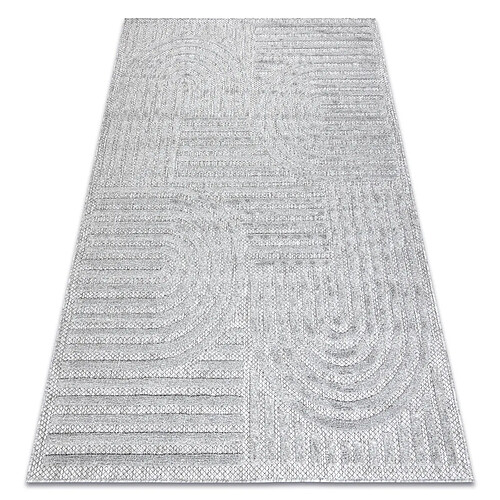 RUGSX Tapis SANTO SIZAL 0989 géométrique gris 200x290 cm