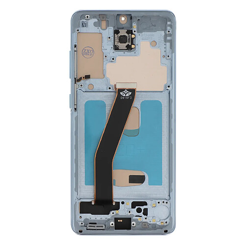 Avizar Clappio Bloc Complet pour Samsung S20 Écran LCD + Vitre Tactile et Châssis Bleu Pâle