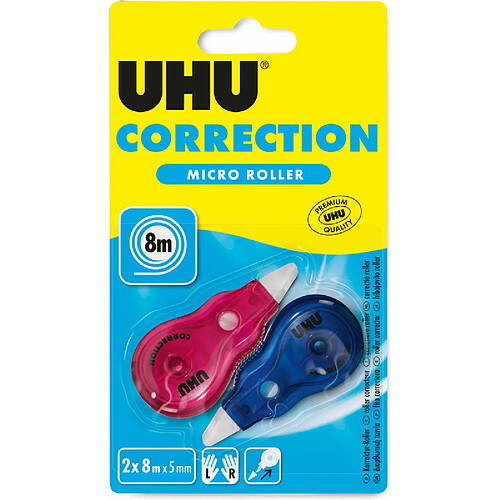 UHU Mini-rouleau correcteur jetable Micro, blister de 2 ()