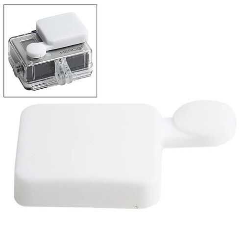 Wewoo Blanc pour GoPro Hero 4 / 3+ Casquette Silicone