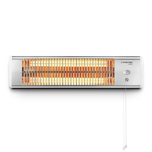 TROTEC Radiant infrarouge électrique IR 1200 S, chauffage d'appoint d'extérieur, chauffage de terrasse