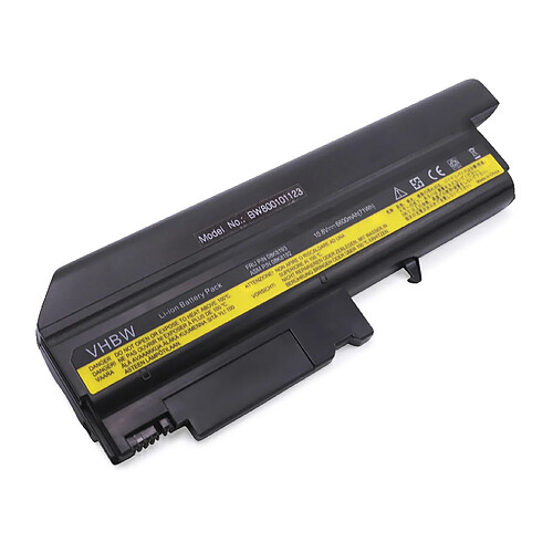 vhbw Batterie compatible avec IBM ThinkPad R51e 1844, R51e-1845, R51e-1846, R51e-1847, R51e-1848 ordinateur portable (6600mAh, 10,8V, Li-ion)