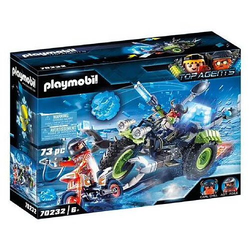 Playmobil® Playmobil Moto des neiges des Rebelles arctiques de 73 pièces Top Agents Multicolore