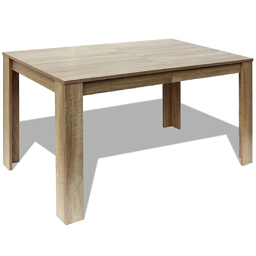 Maison Chic Table de salle à manger,Table à dîner 140 x 80 x 75 cm chêne -GKD15497