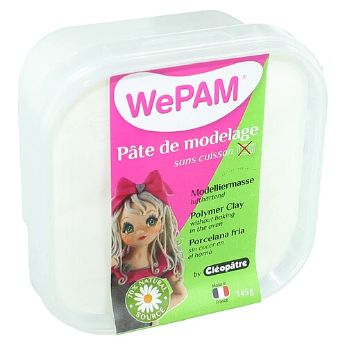 Porcelaine froide à modeler WePam 145 g Blanc - WePam