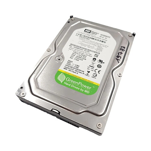 Disque Dur 500Go SATA 3.5 Western Digital GreenPower WD5000AVDS-63U7B1 5400rpm 32Mo · Reconditionné