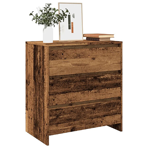 vidaXL Buffet vieux bois 70x41x75 cm bois d'ingénierie