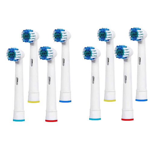 Recharge Générique de Têtes de Brosse à Dents électriques 8 Unités pour Oral B Precision Clean