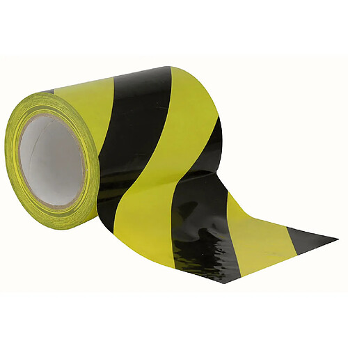 Bande de marquage Noir / Jaune, 150 mm / 33 m Showtec