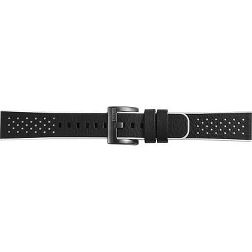 Samsung Bracelet Samsung Gear Sport Hybride Cuir et Caoutchouc GP-R600BREEAAB Noir