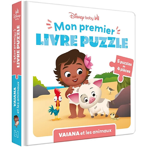 Vaiana et les animaux : mon premier livre puzzle