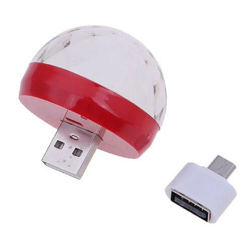 mini usb scène disco lumière commande vocale boule magique lampe lampe led led rouge