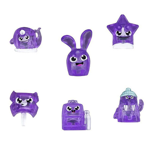 Hasbro Figurine Hanazuki : Pack de 5 Trésors et 1 Hemka : Violet