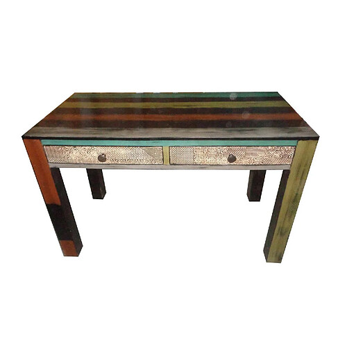 BOIS & CHIFFONS Petit bureau 120 cm | Manguier Pushkar