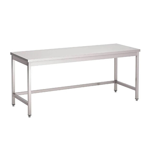 Table de Travail Inox Sans Sous Tablette - Gamme 600 mm - Combisteel