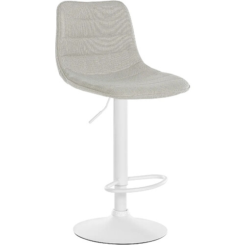 Non Tabouret de bar Lex tissu blanc