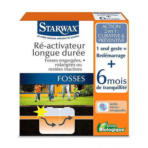 Starwax Réactivateur fosses bloquées 6 mois 500gr