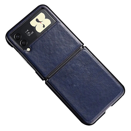 Coque en TPU + PU anti-rayures bleu pour votre Samsung Galaxy Z Flip3 5G