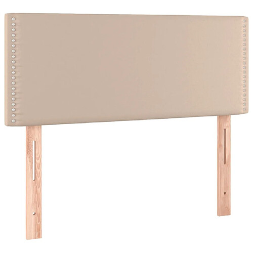 Maison Chic Tête de lit moderne pour chambre - Décoration de lit Cappuccino 80x5x78/88 cm Similicuir -MN14149