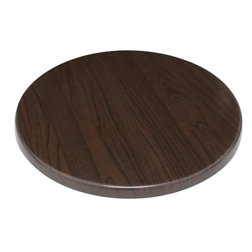 Plateau de table rond Bolero 600 mm marron foncé