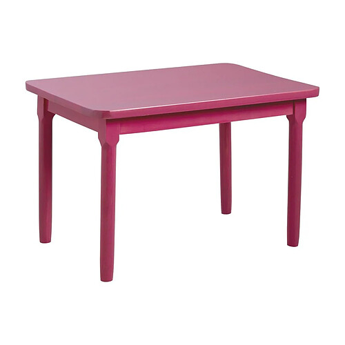 Aubry Gaspard Table enfant en hêtre framboise.